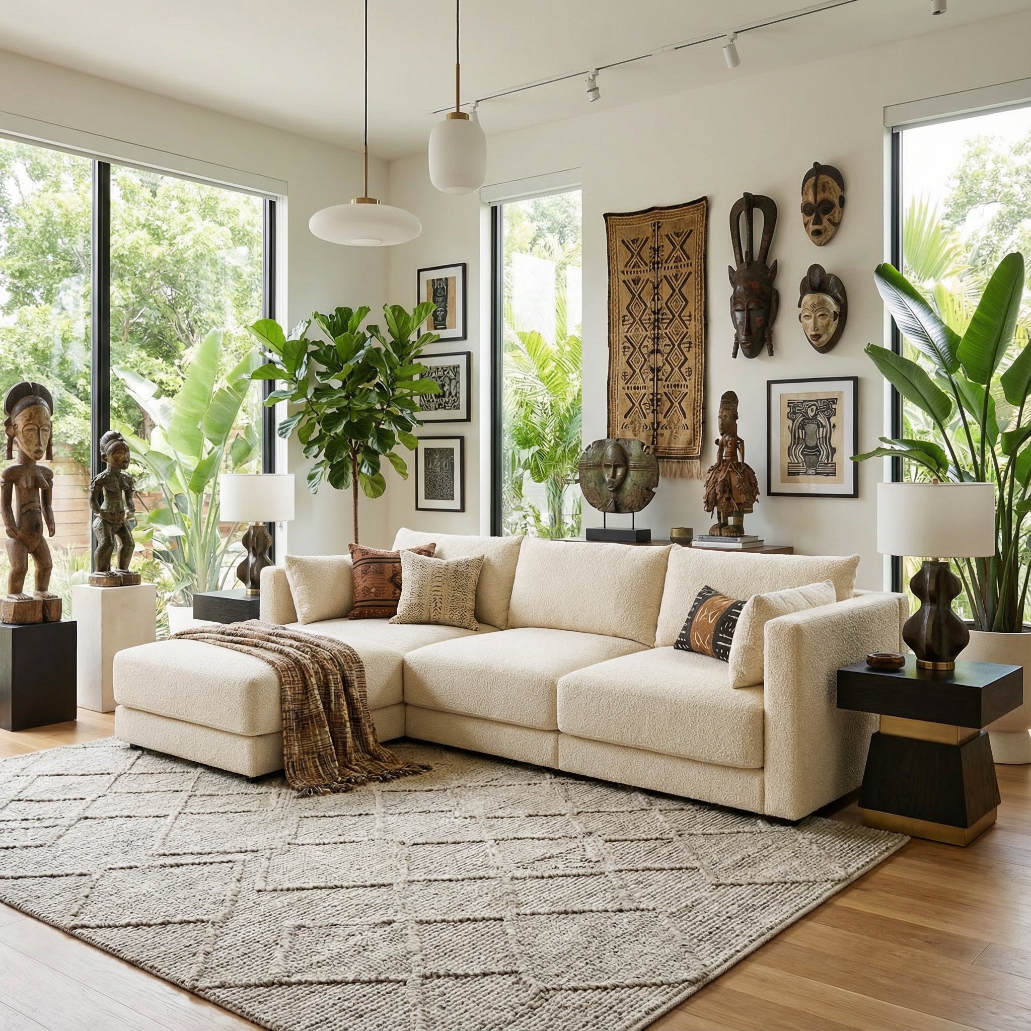 The Halo Modular Sofa Collection | Almond Wind
