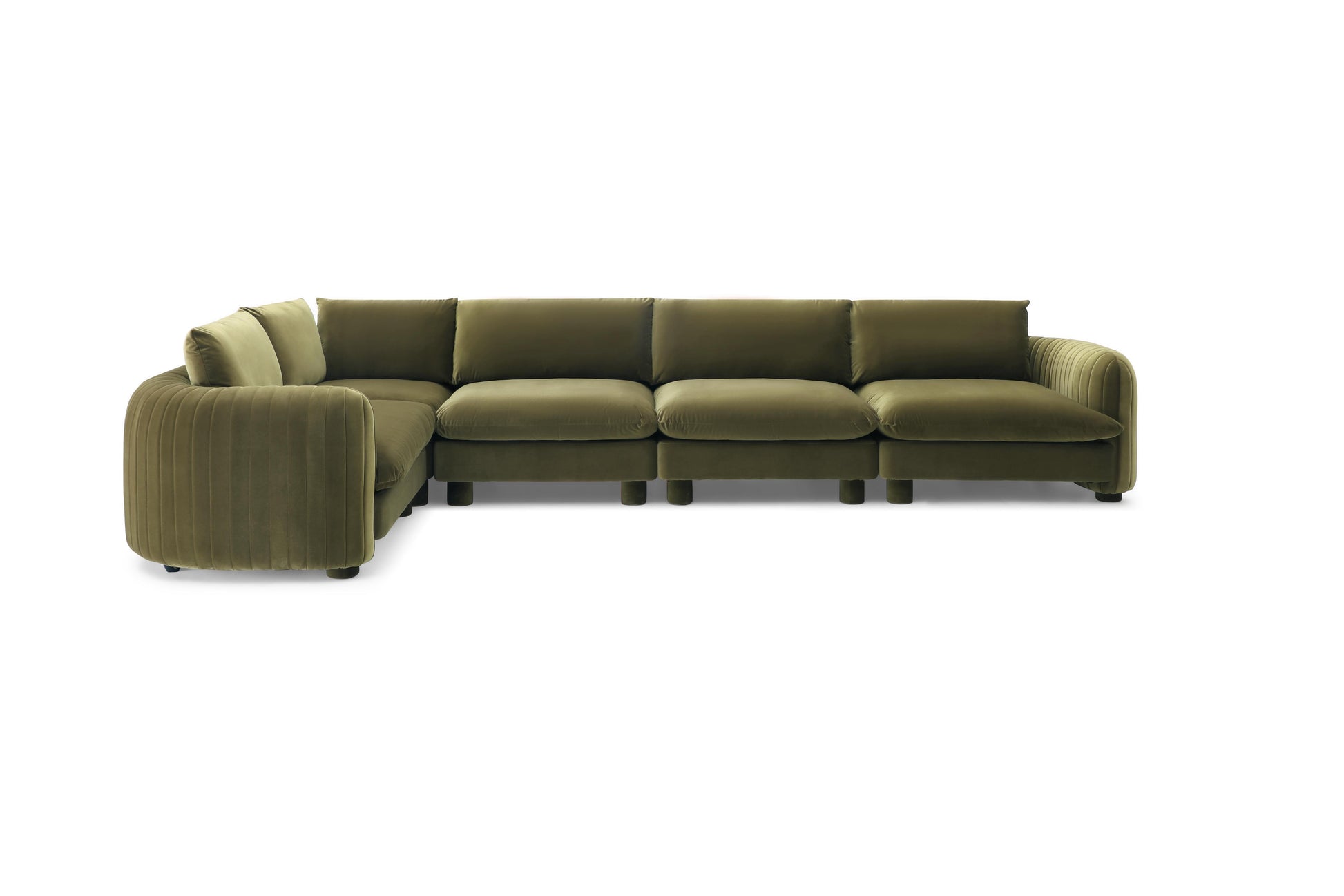 Bayshore 5 seater modular sofa in Miami-style interior

