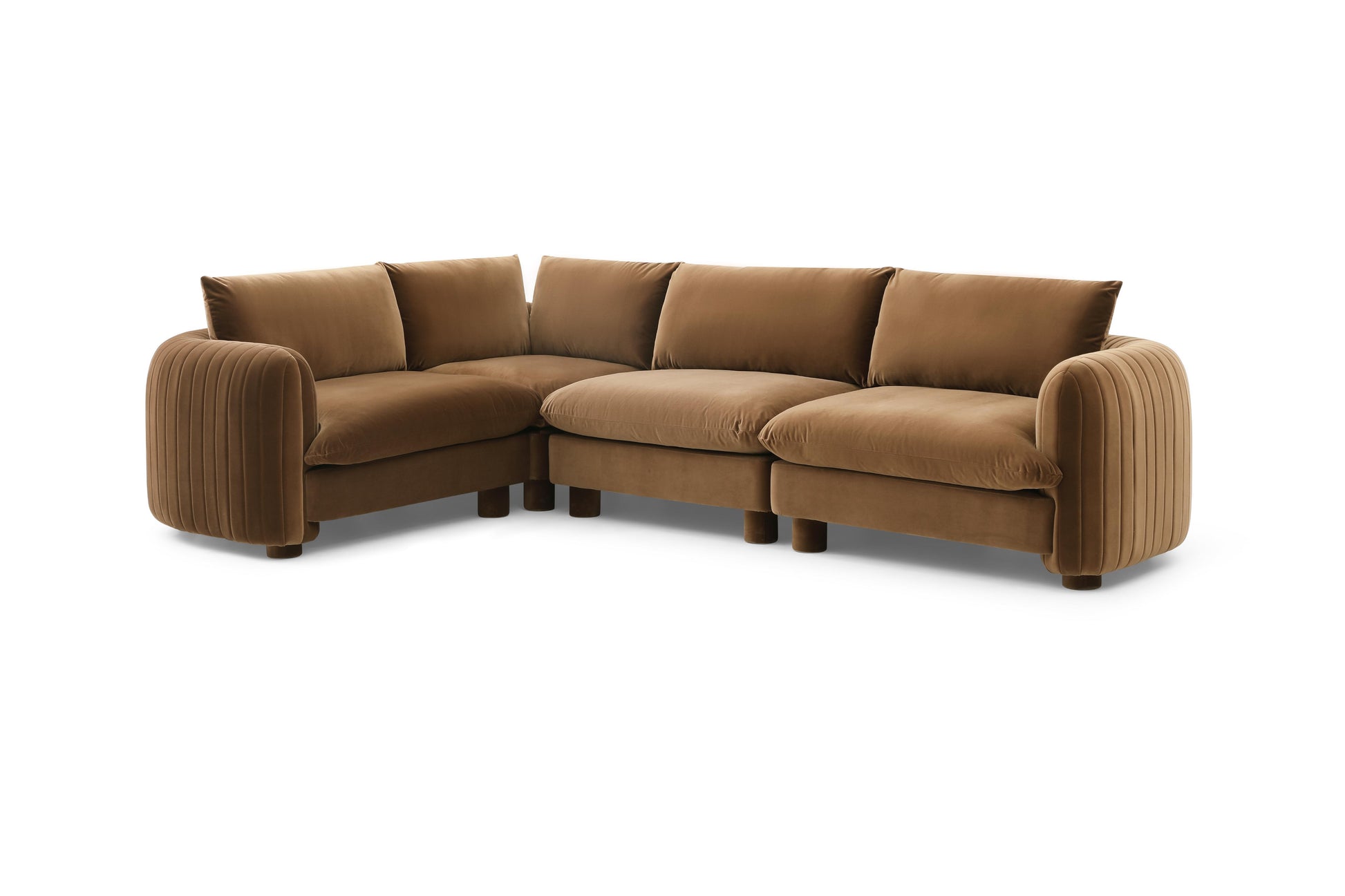 South Florida handcrafted sofa with wood frame

