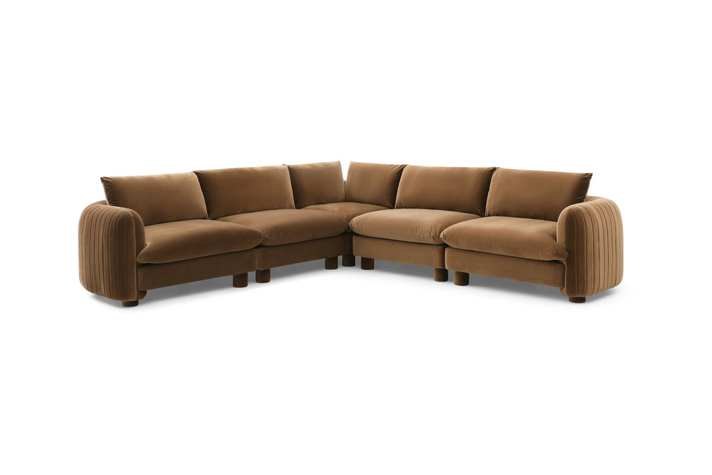 Elegant modular sofa for large family living rooms


