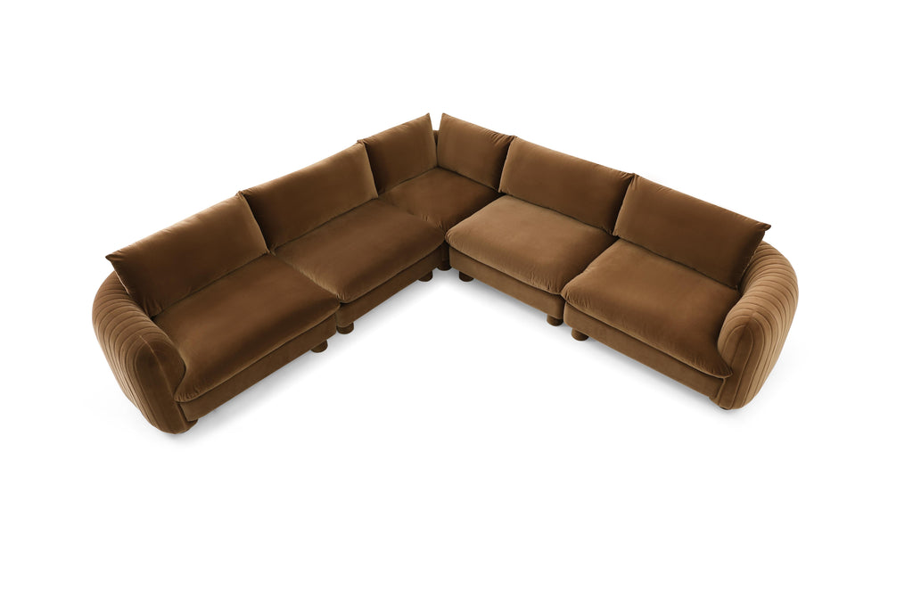Elegant modular sofa for large family living rooms

