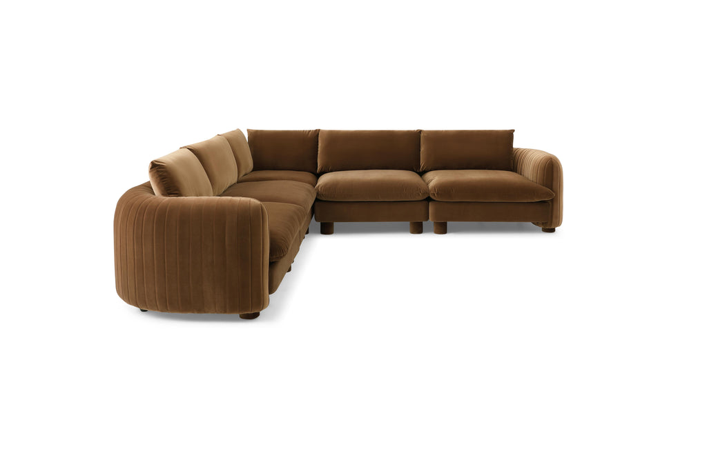 Elegant modular sofa for large family living rooms

