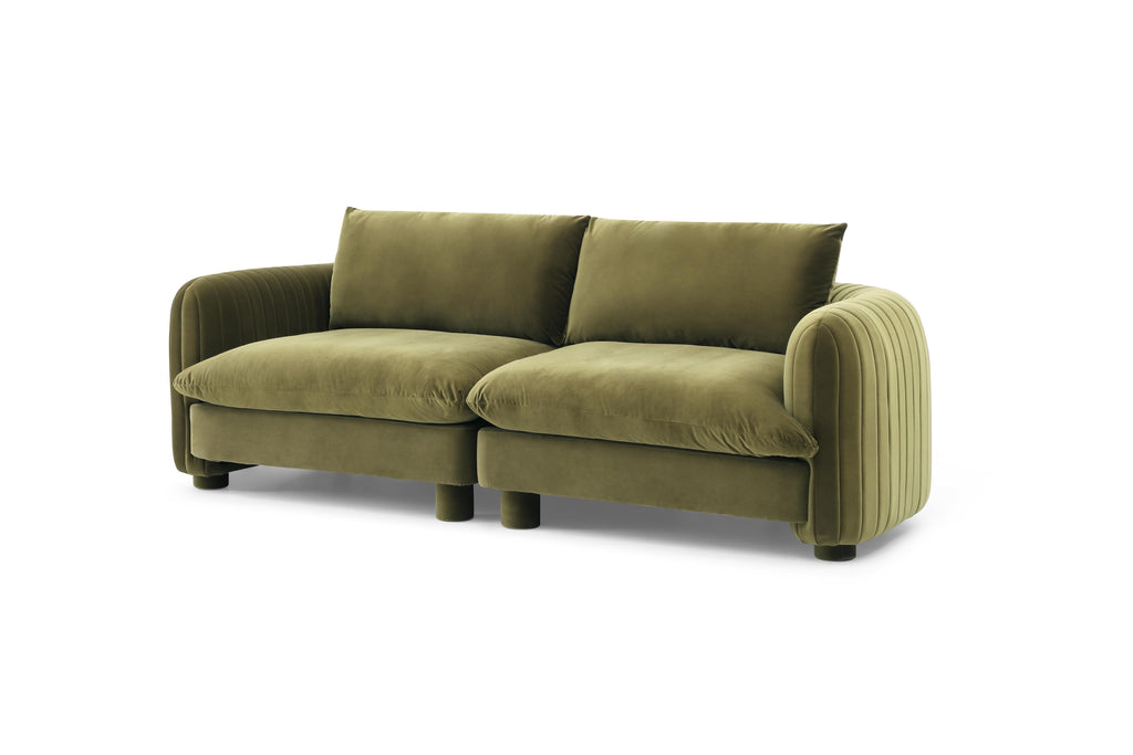 Elegant modular sofa set in Miami apartment