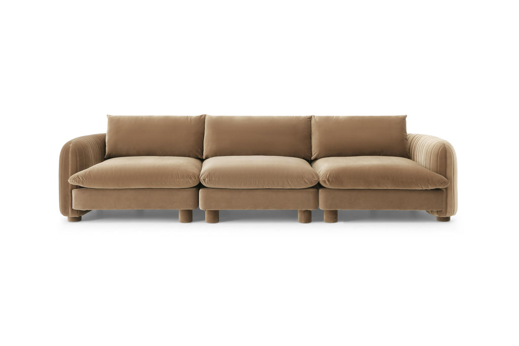 Bayshore 3 seater with plush cushions and clean lines