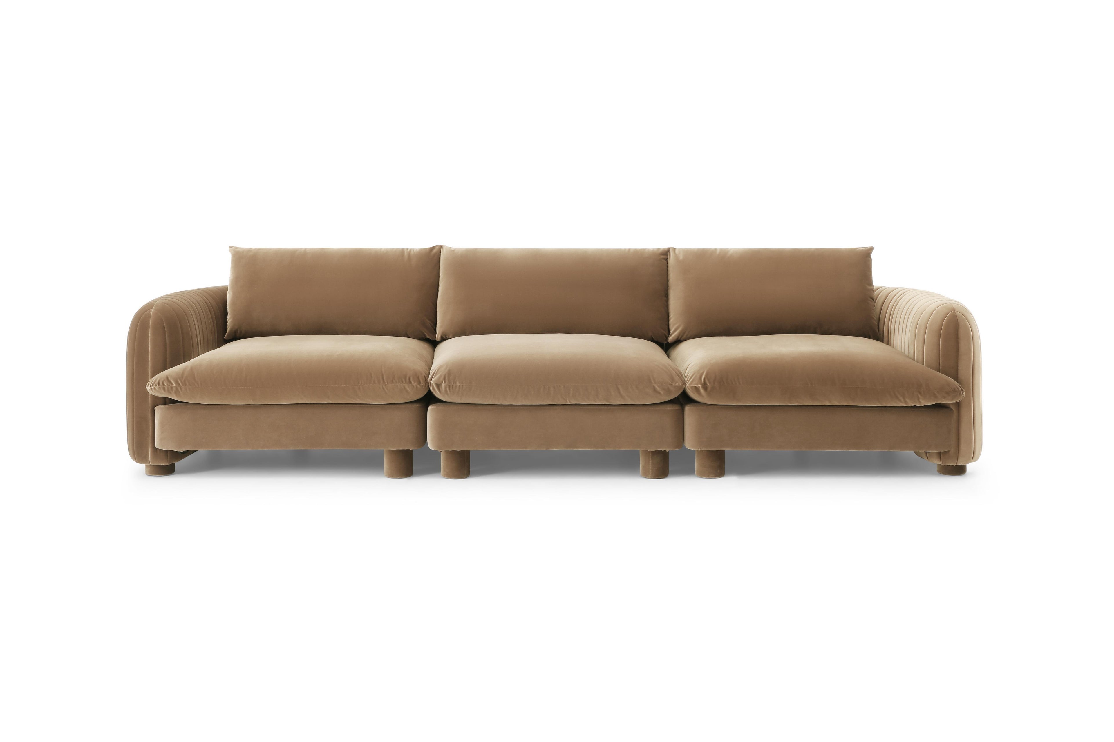 Bayshore 3 seater with plush cushions and clean lines
