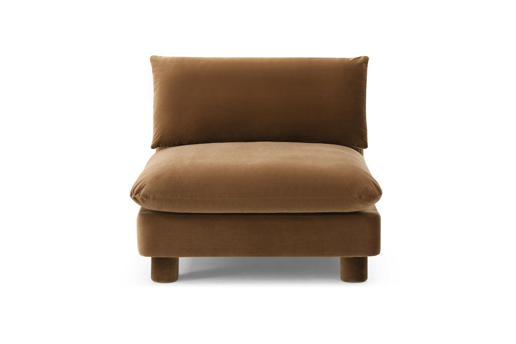 Modular ottoman with hidden storage option




