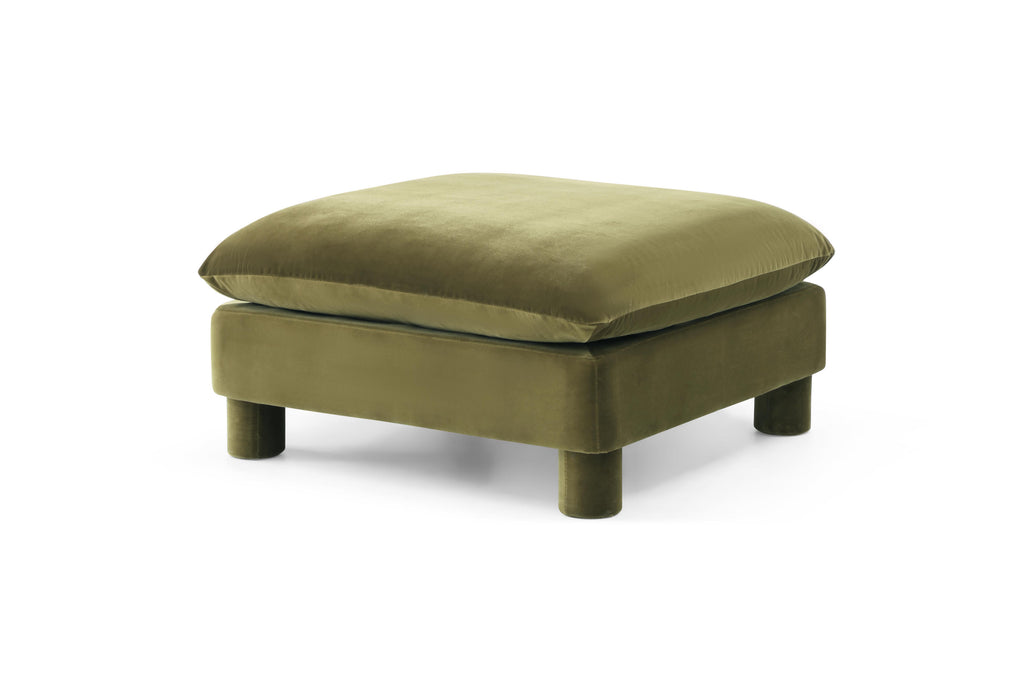 Modular ottoman paired with Bayshore sofa

