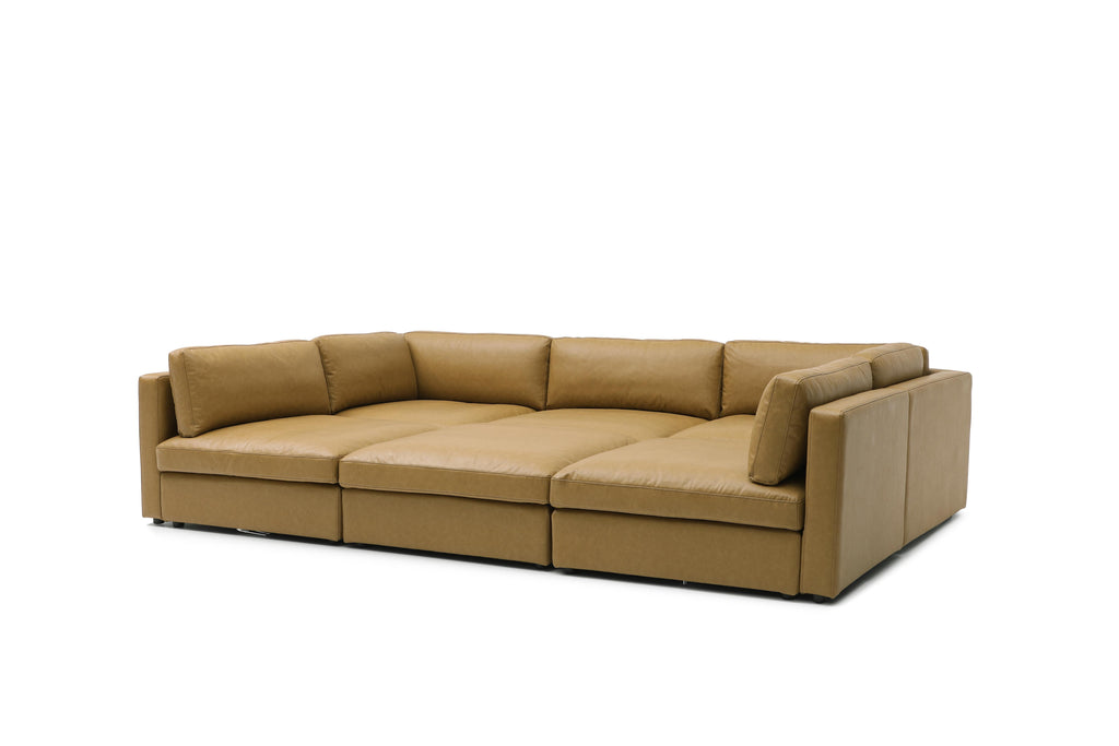 Miami-style modular sofa with luxury seating

