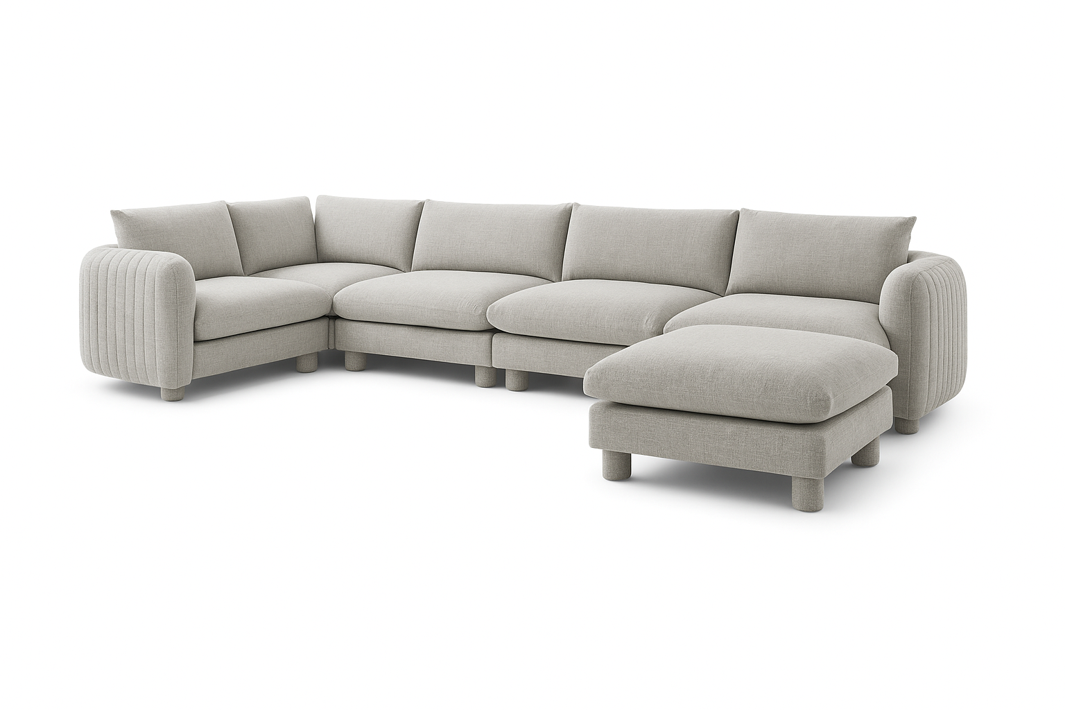 The Bayshore 5 Seater L Shape + Ottoman