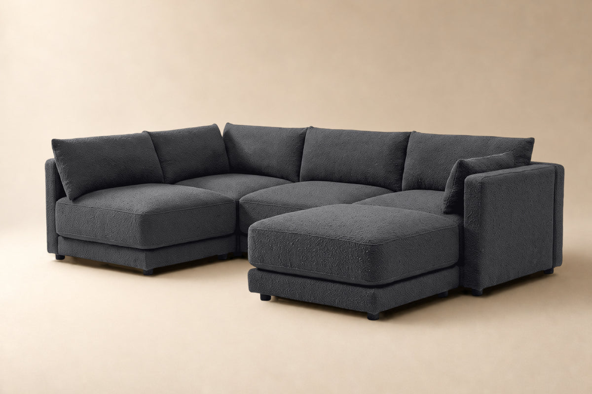 Halo 4 Seater L Shape + Ottoman