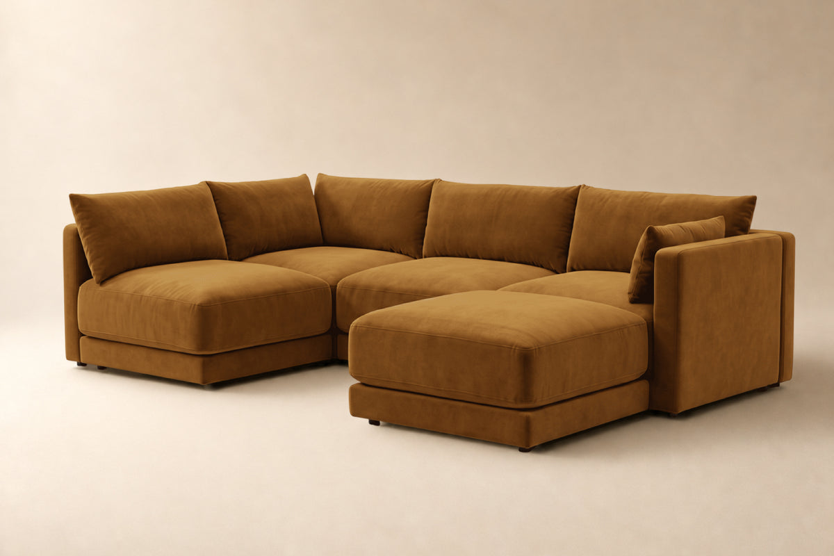Halo 4 Seater L Shape + Ottoman