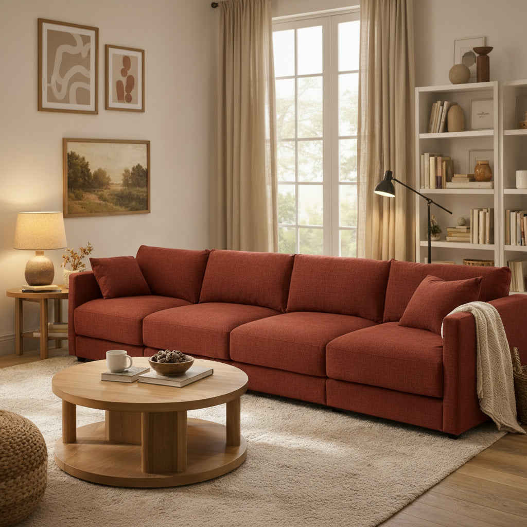 Halo 4 Seater Sofa + Ottoman