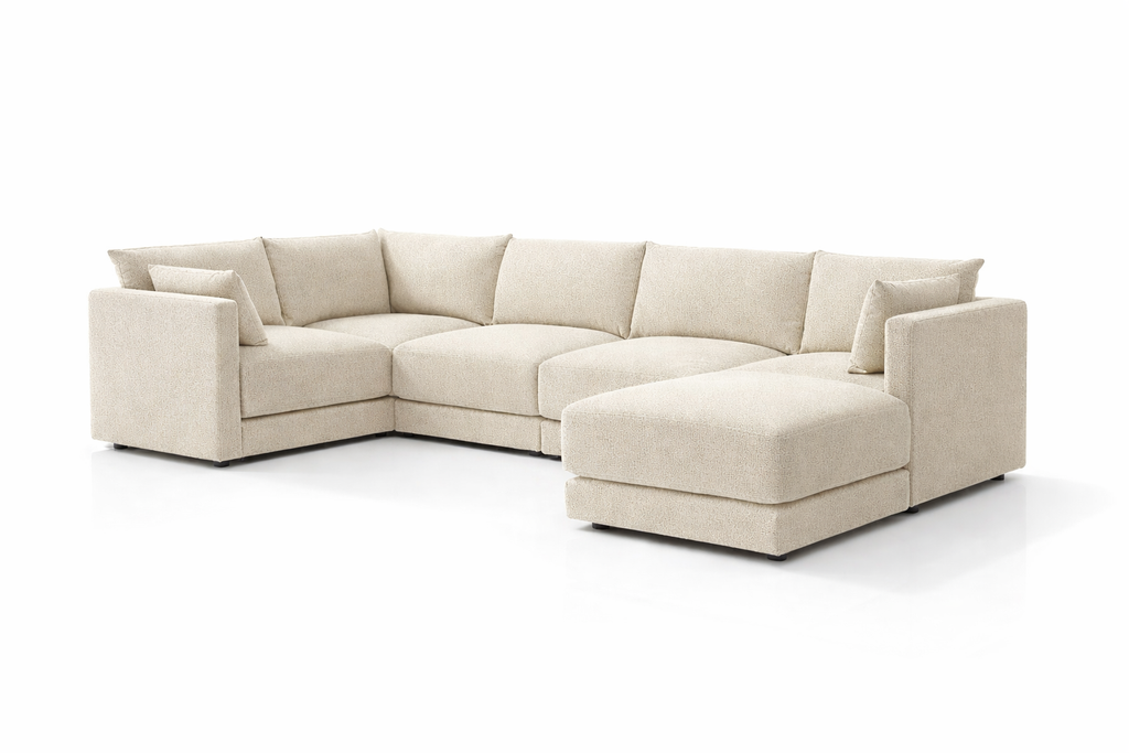 Halo 5 Seater L Shape + Ottoman