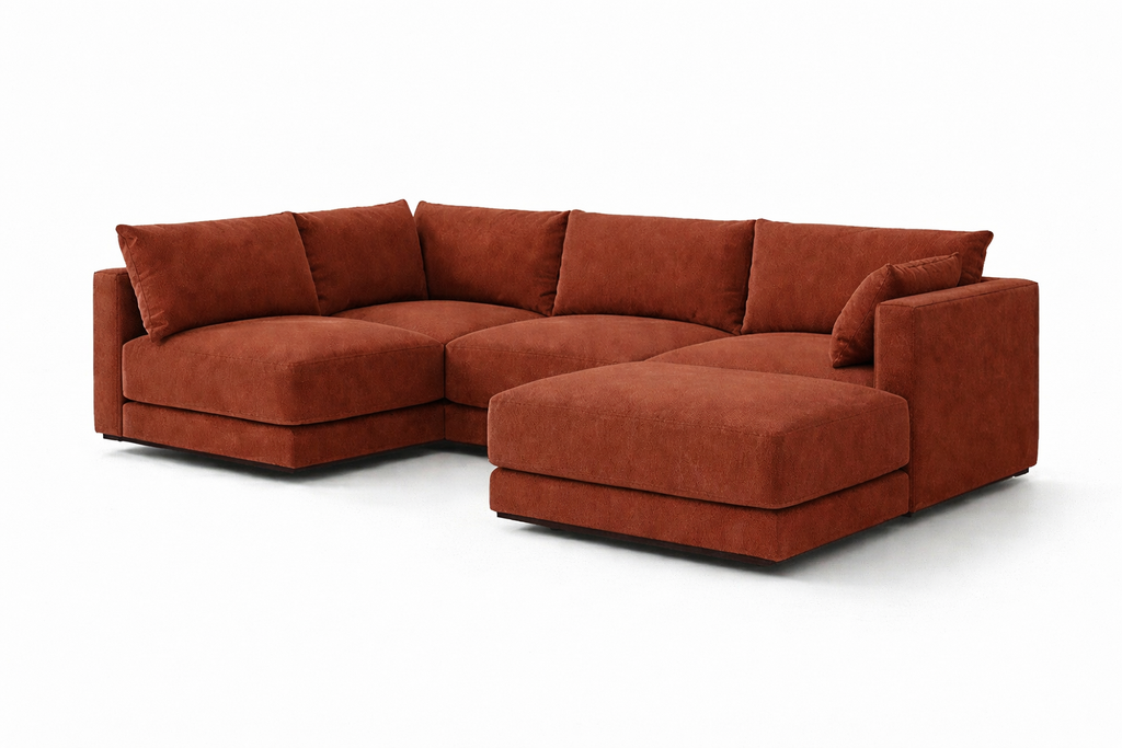 Halo 4 Seater L Shape + Ottoman