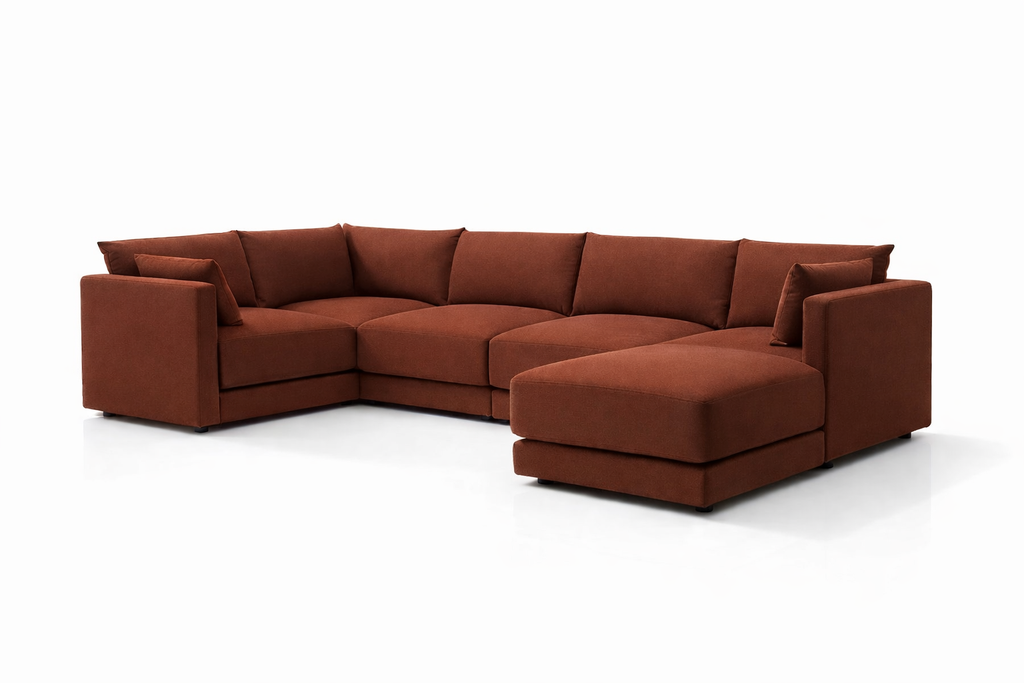 Halo 5 Seater L Shape + Ottoman