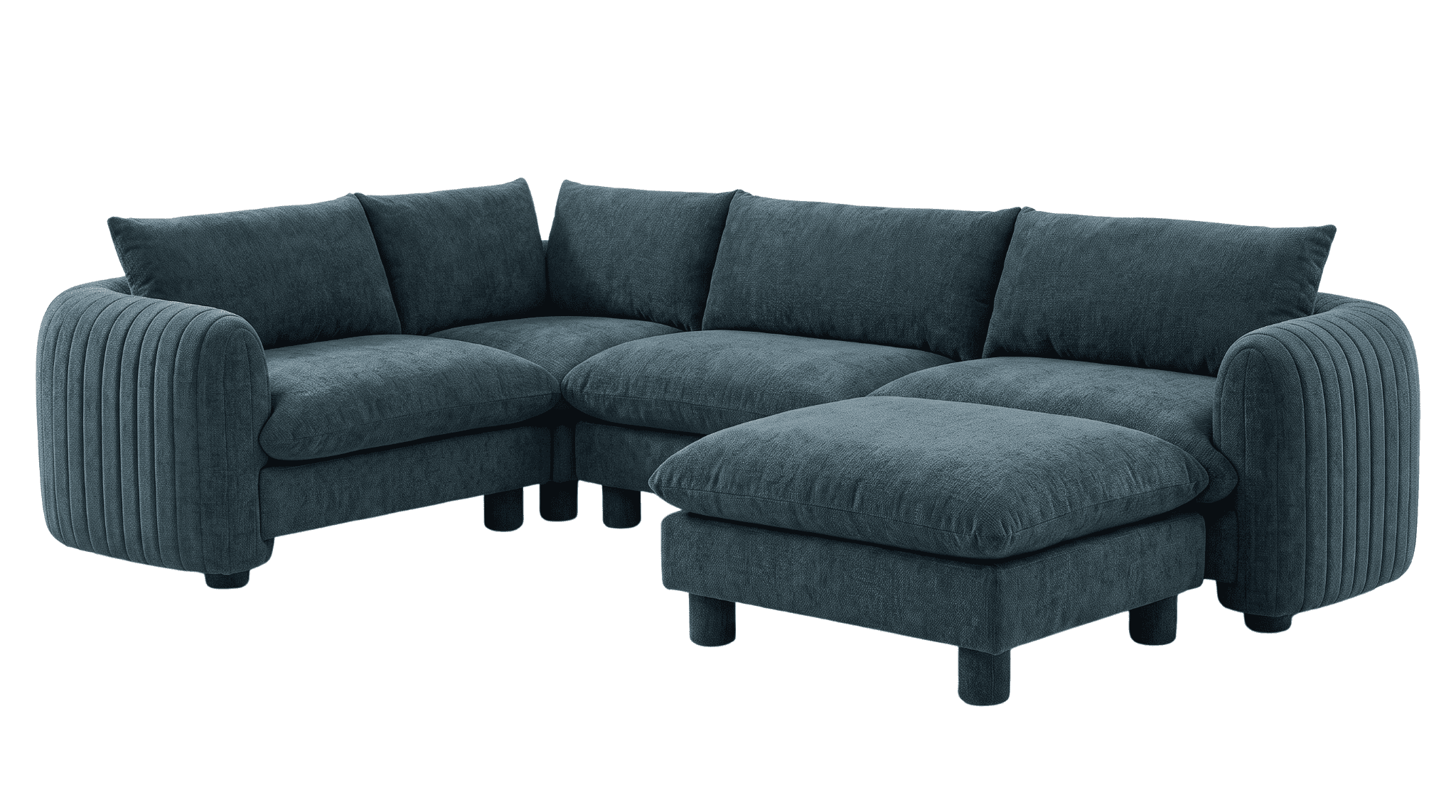 The Bayshore 4 Seater L Shape + Ottoman