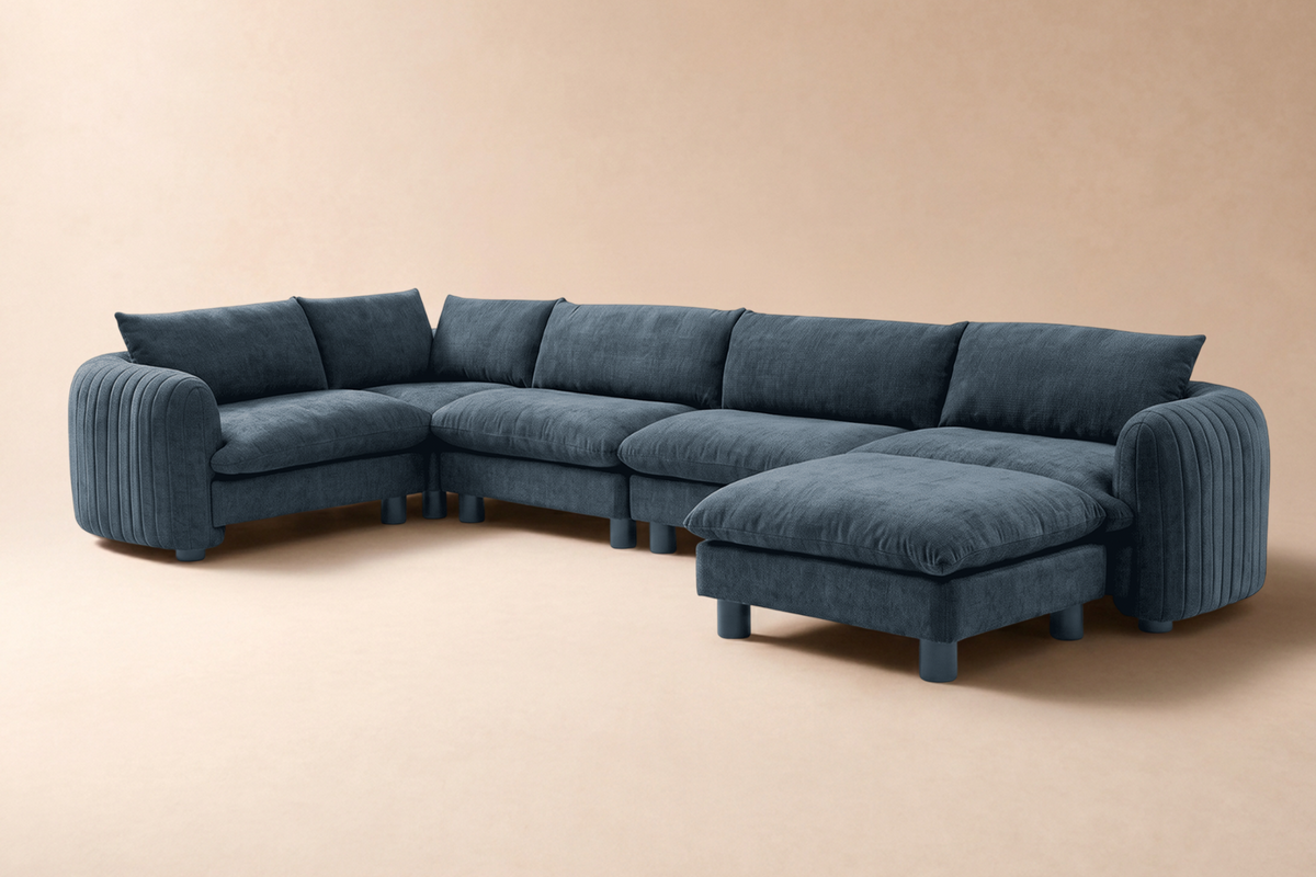 Bayshore 5 Seater L Shape + Ottoman