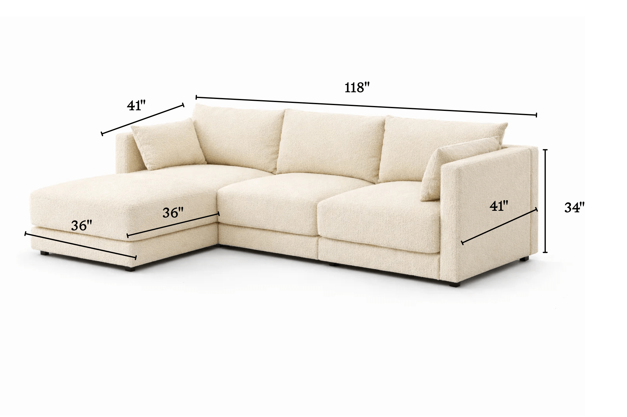 Halo 3 Seater Sofa + Ottoman