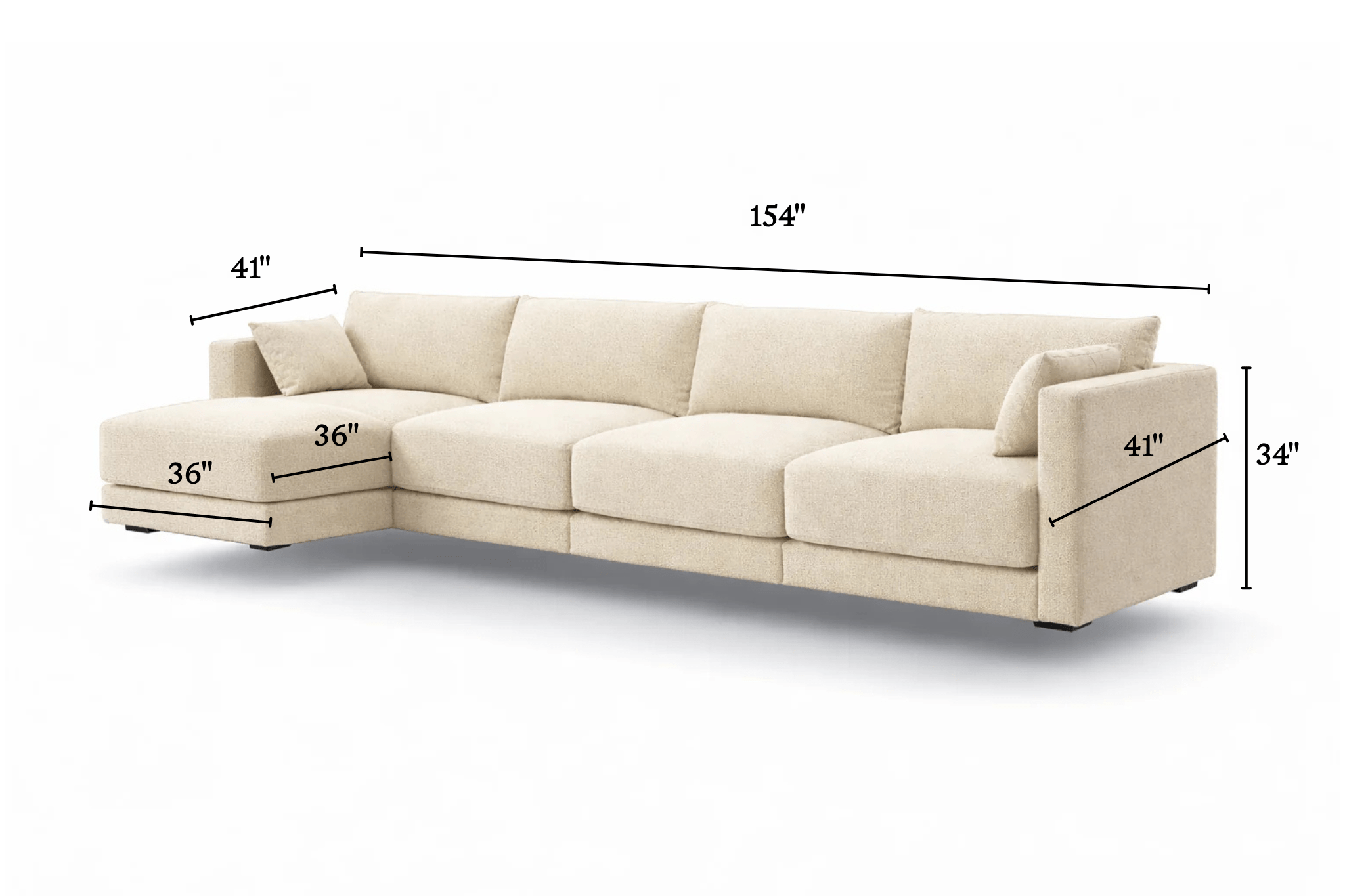 Halo 4 Seater Sofa + Ottoman