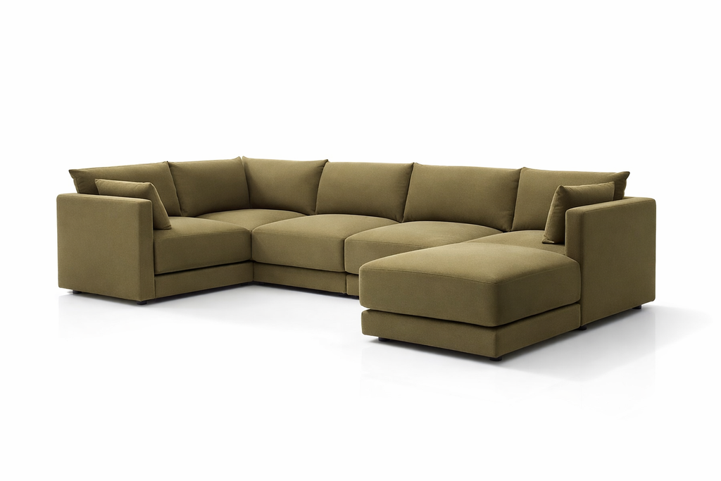 Halo 5 Seater L Shape + Ottoman