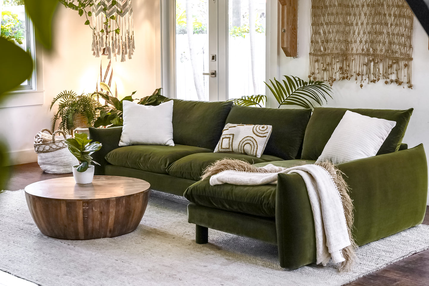 Modern Miami sofa in a bright living space

