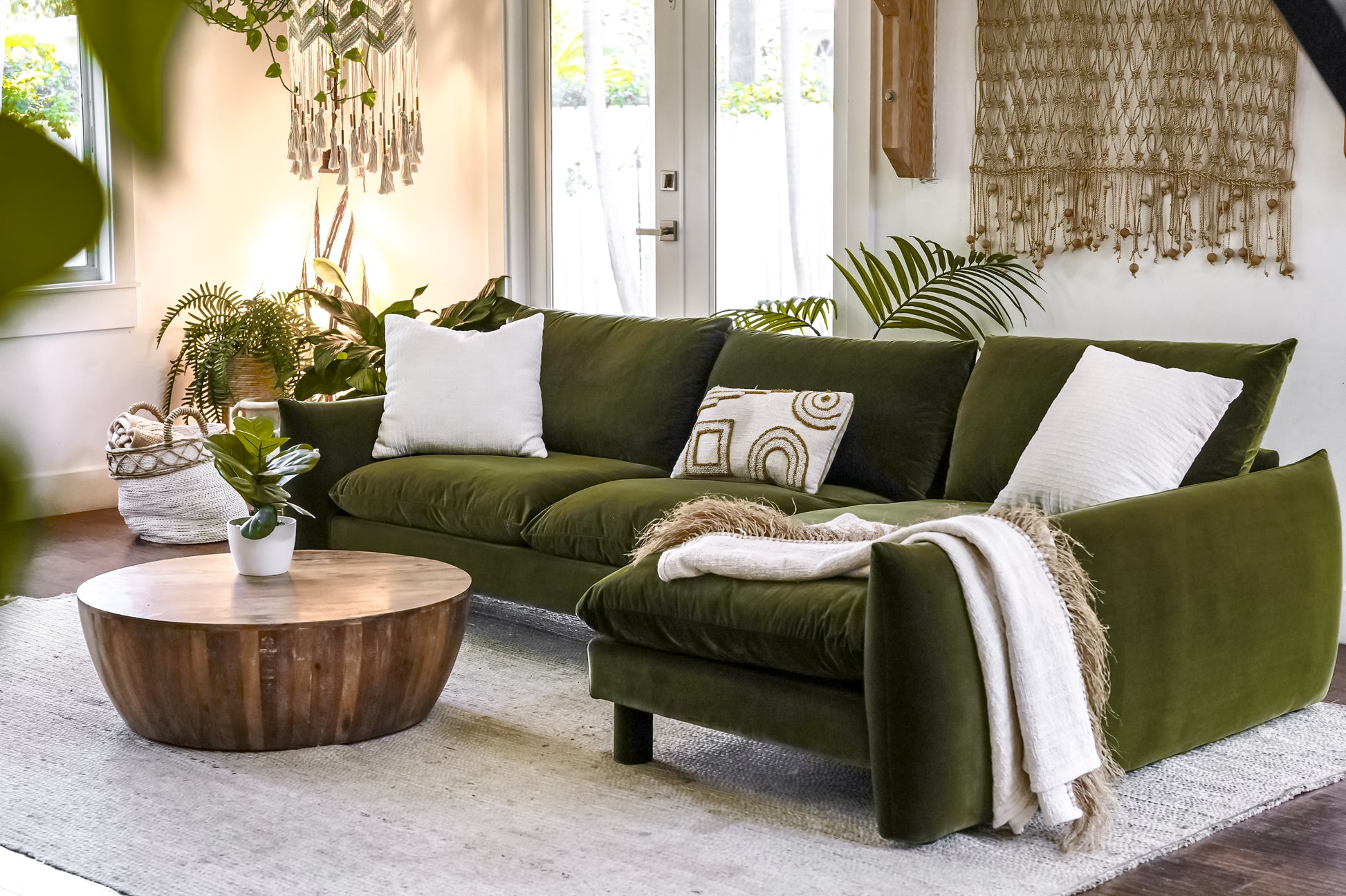 Modern Miami sofa in a bright living space

