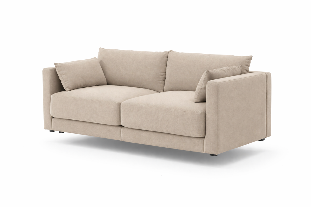Halo 2-Seater Sofa – Compact & Stylish Modular Seating | Almond Wind