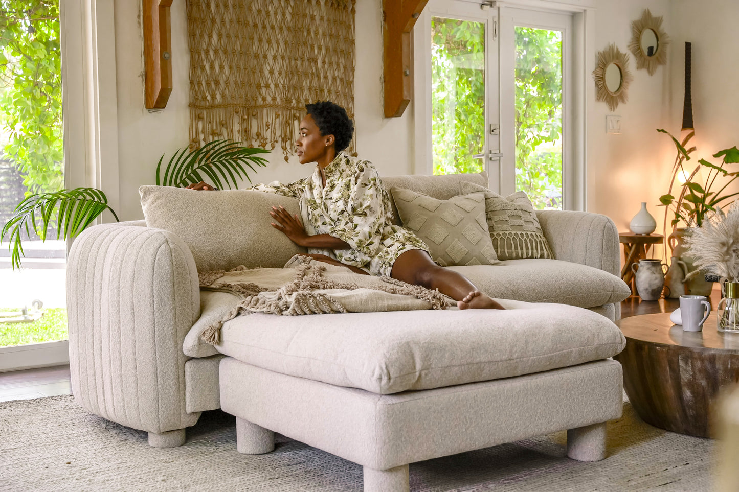 Miami modular sofa in contemporary living room