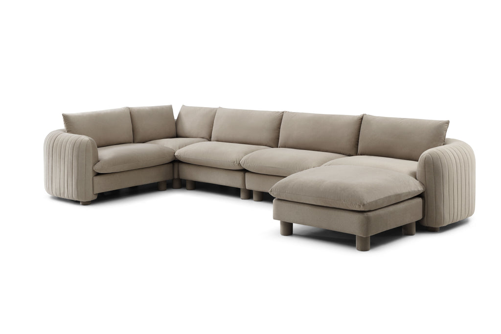 The Bayshore 5 Seater L Shape + Ottoman
