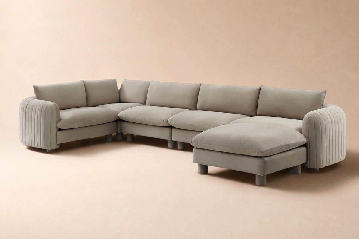 Bayshore 5 Seater L Shape + Ottoman