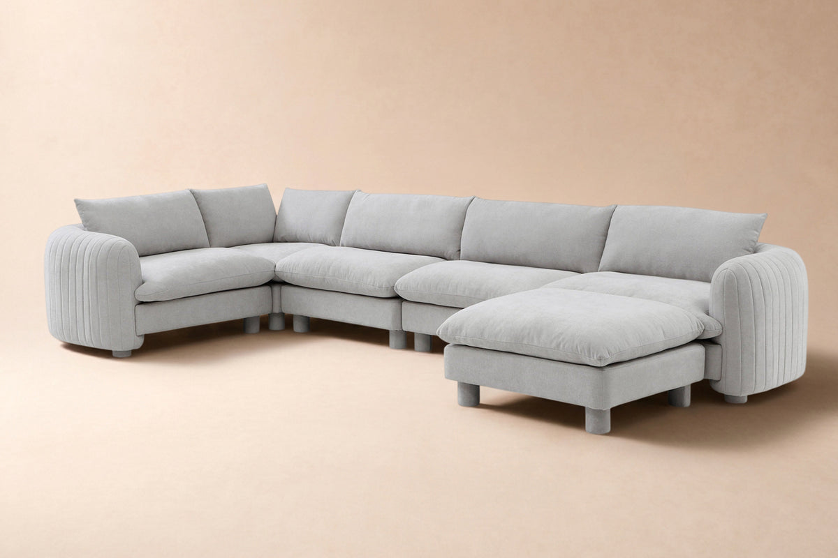 Bayshore 5 Seater L Shape + Ottoman