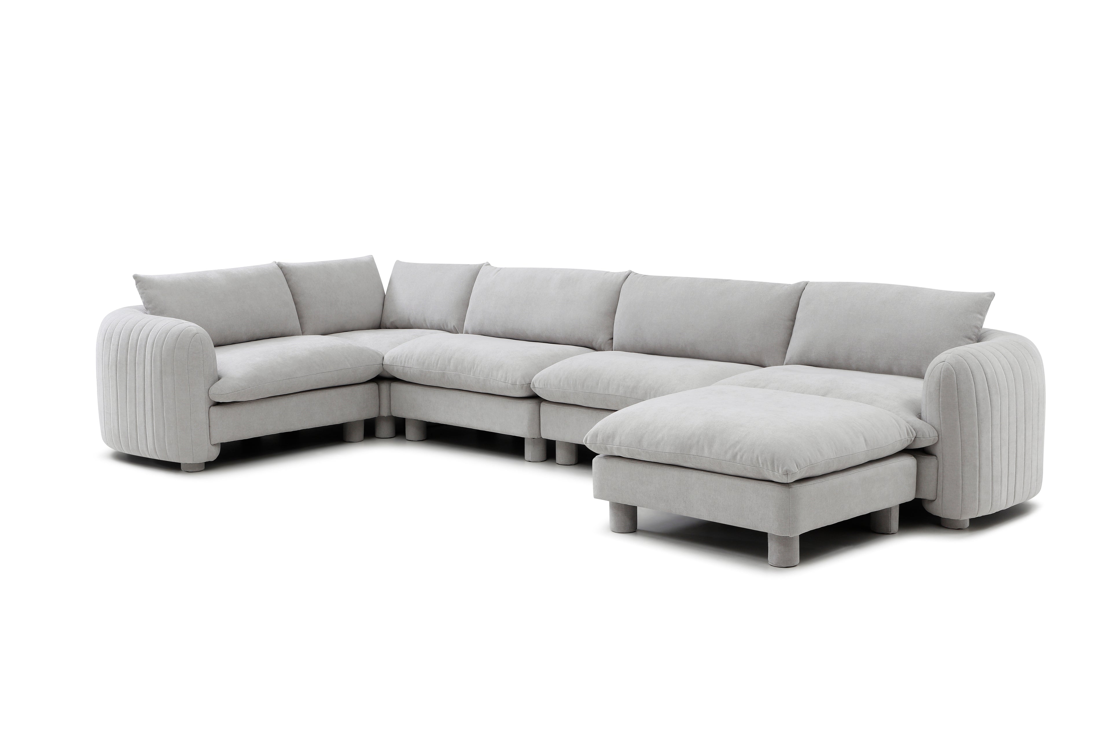 The Bayshore 5 Seater L Shape + Ottoman
