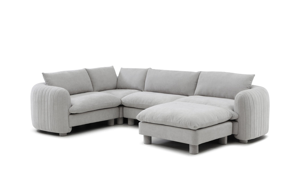 The Bayshore 4 Seater L Shape + Ottoman