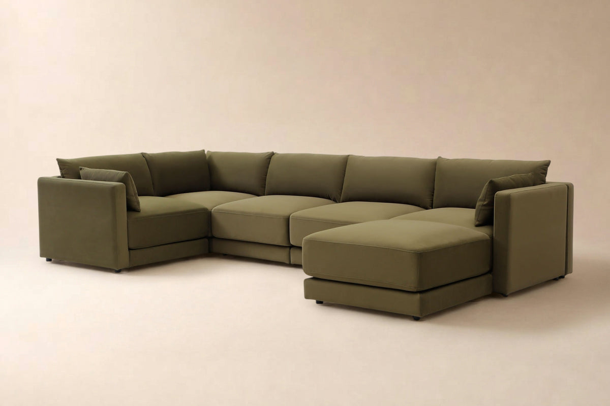 Halo 5 Seater L Shape + Ottoman