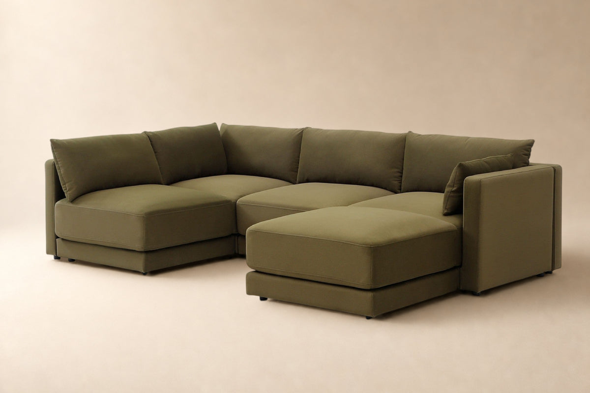 Halo 4 Seater L Shape + Ottoman