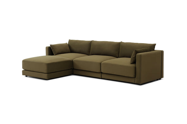 Halo 3-Seater Sofa – Modern Modular Comfort | Almond Wind
