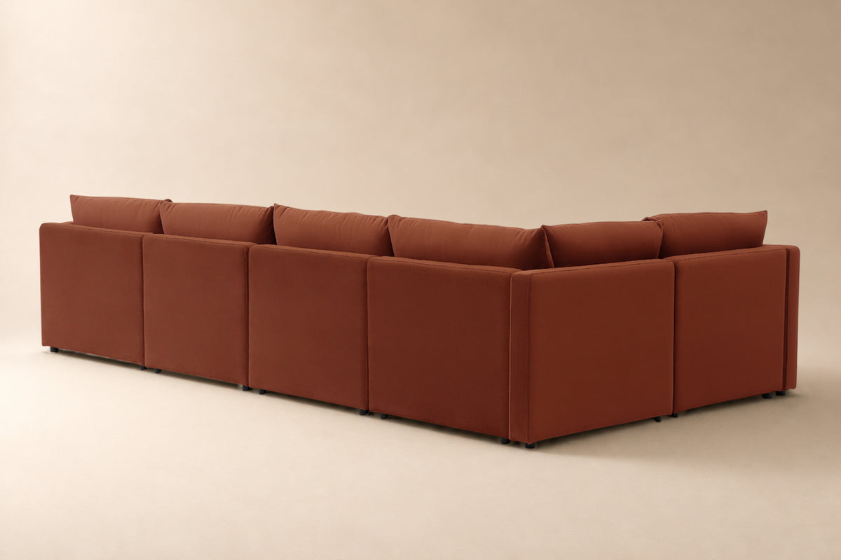 Halo 5 Seater L Shape + Ottoman