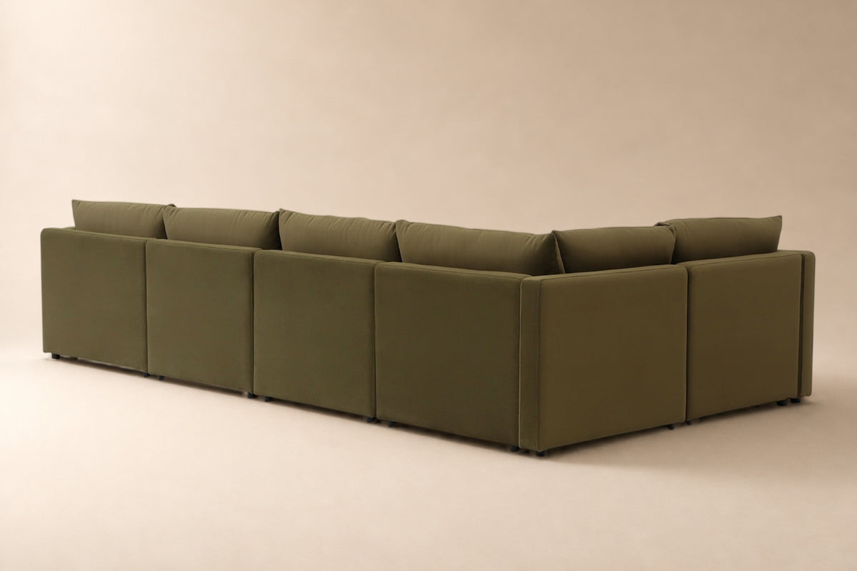 Halo 5 Seater L Shape + Ottoman