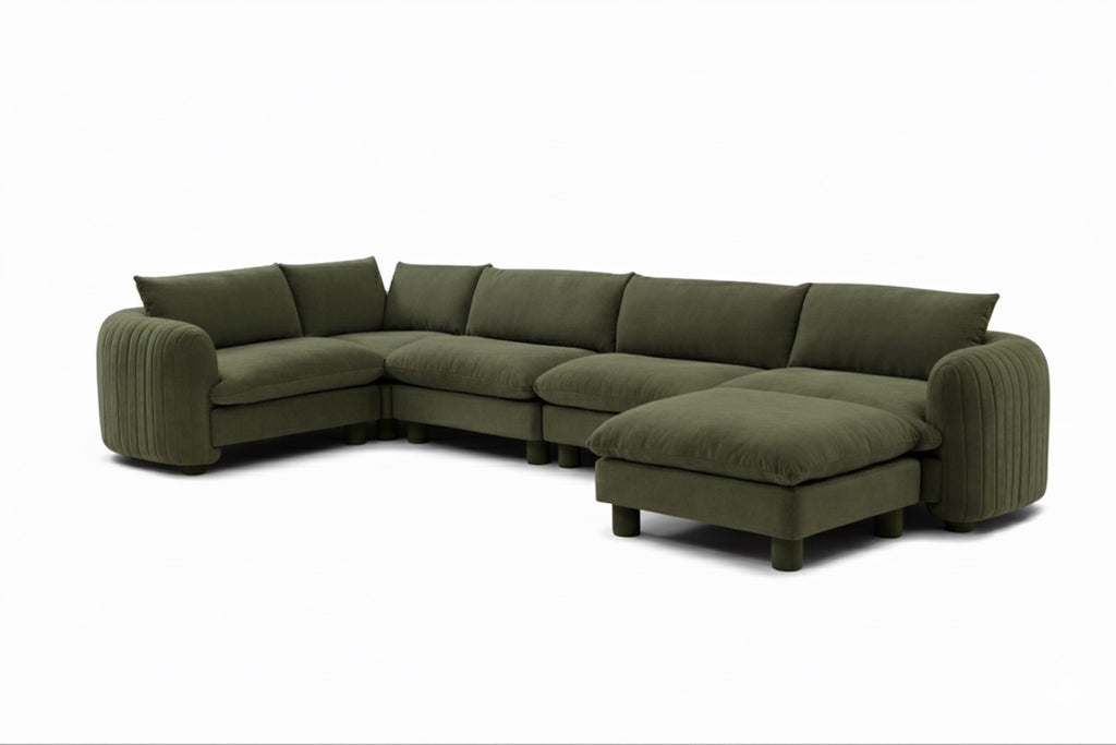 The Bayshore 5 Seater L Shape + Ottoman