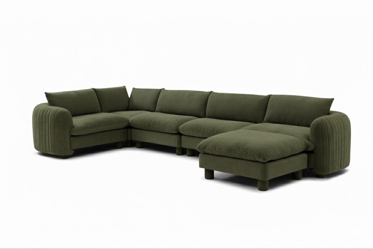 The Bayshore 5 Seater L Shape + Ottoman