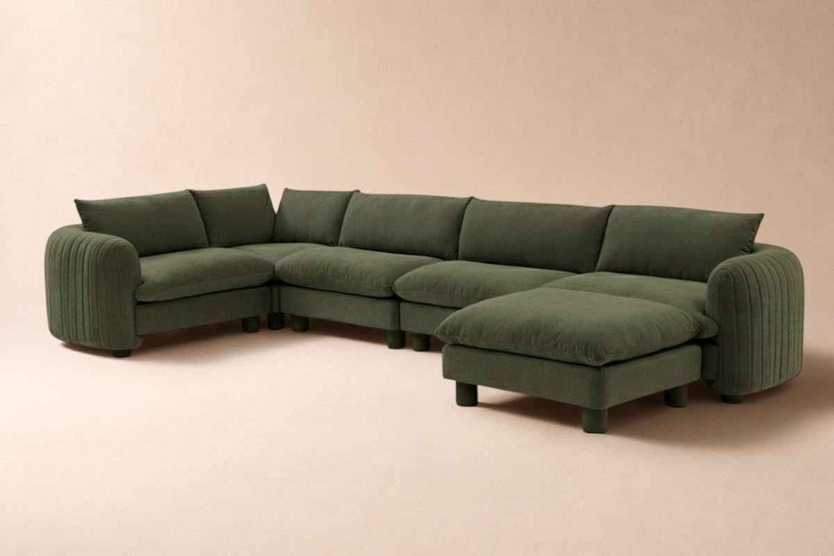 Bayshore 5 Seater L Shape + Ottoman