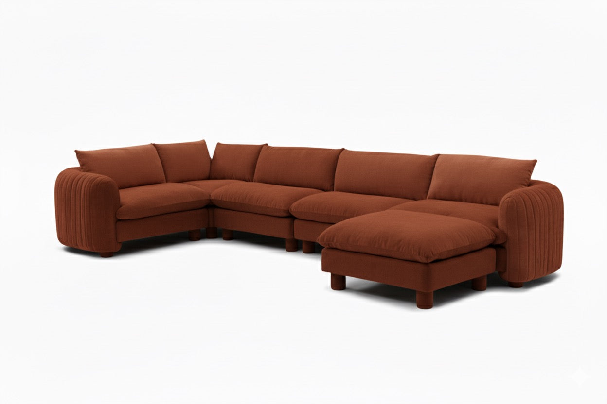 The Bayshore 5 Seater L Shape + Ottoman