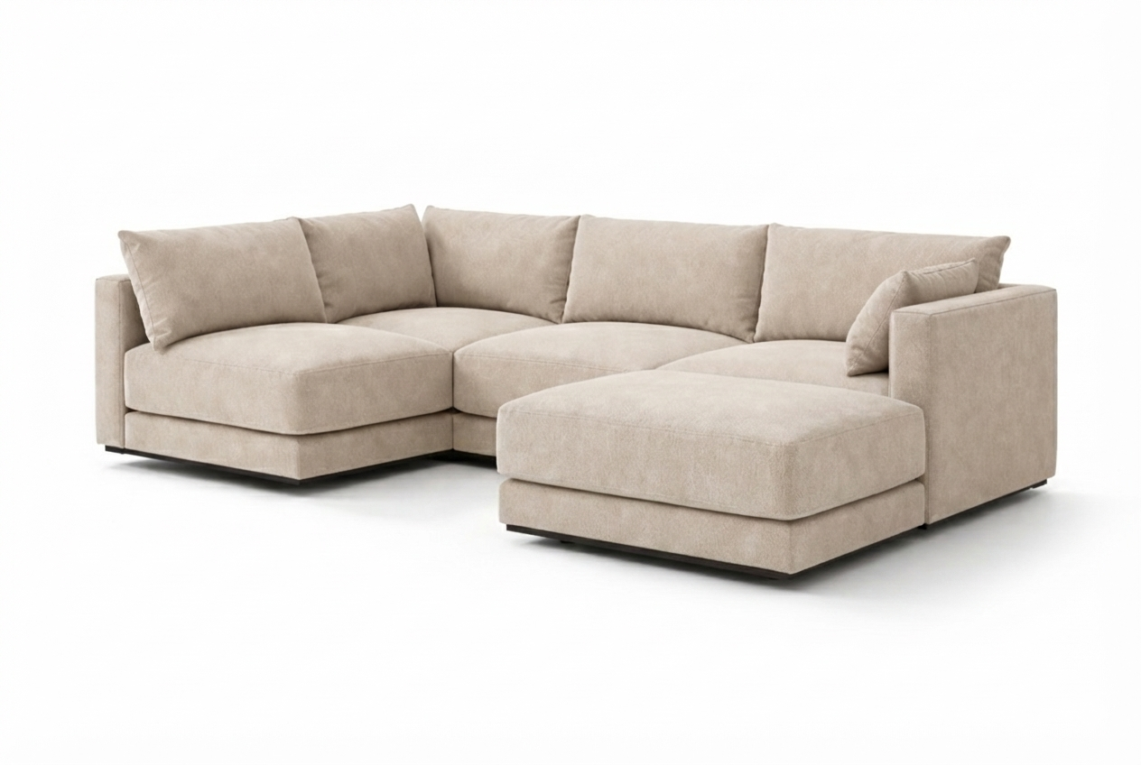 Halo 4 Seater L Shape + Ottoman