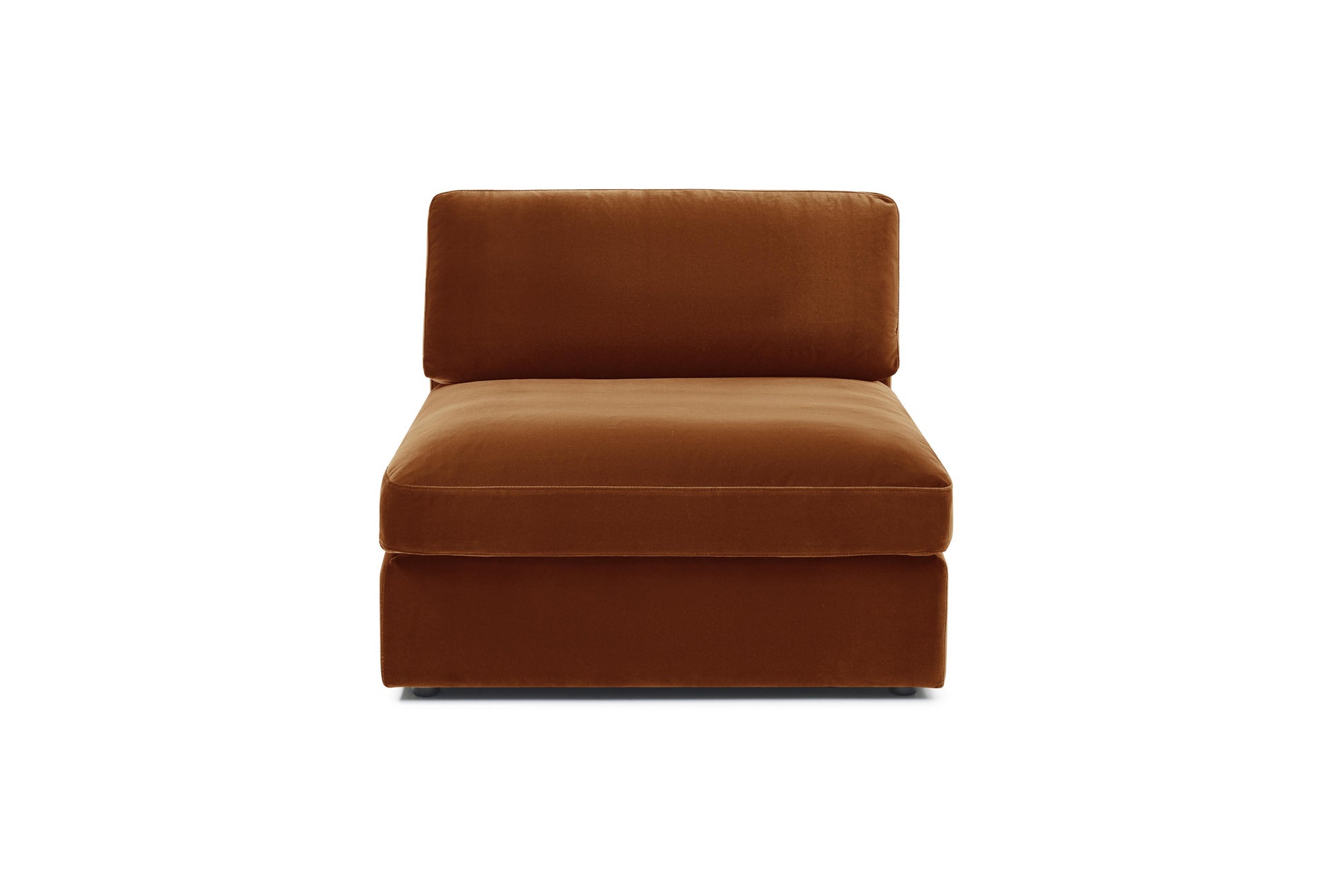 The Halo ottoman paired with premium 5 seater modular sofa

