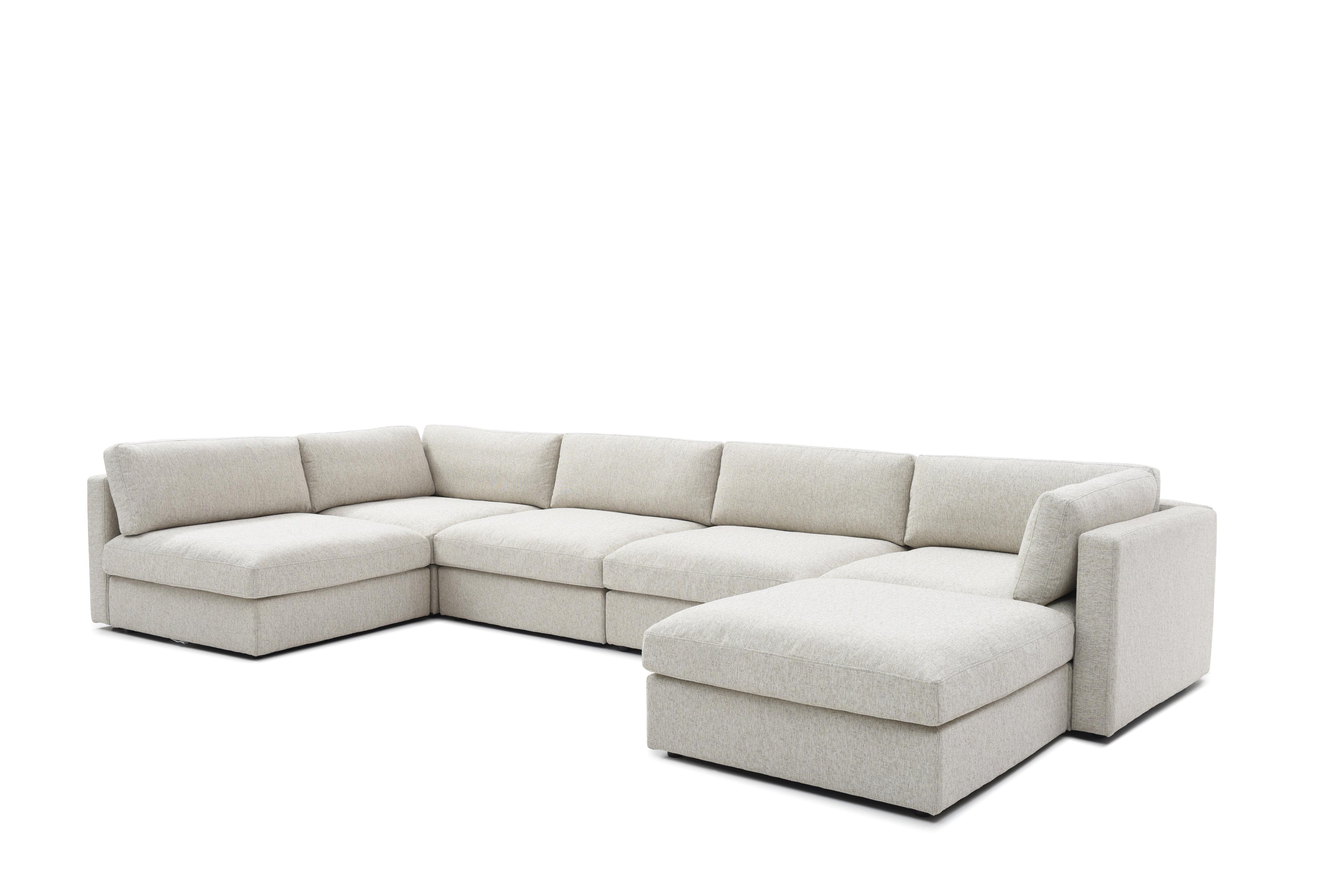 Miami modular 5 seater sofa with elegant finish

