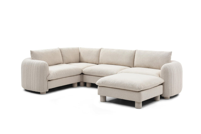 The Bayshore 4 Seater L Shape + Ottoman