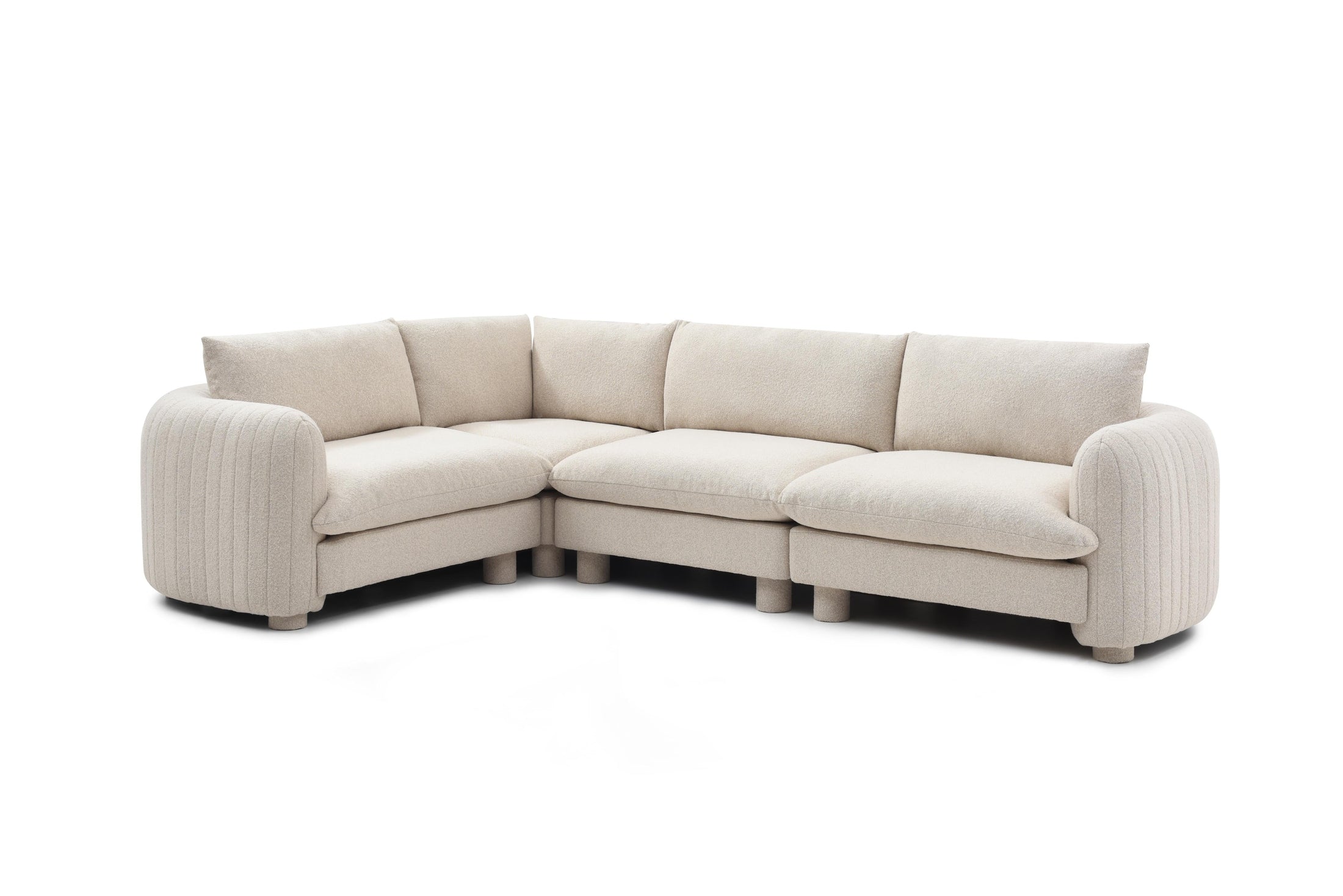 Spacious family sofa in Florida living room setup
