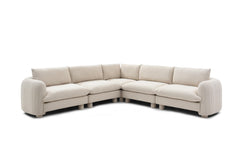 Bayshore 5 Seater L Shape