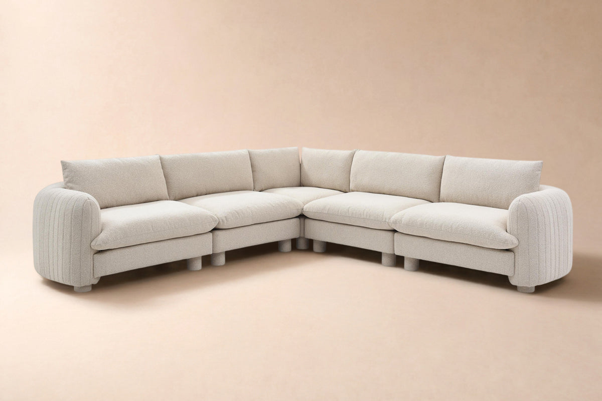 Premium South Florida modular sofa with neutral tones