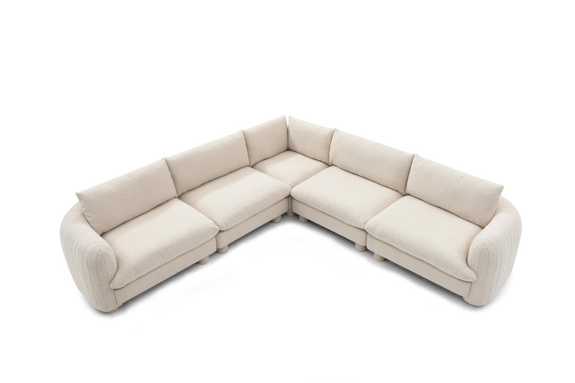 Comfortable 5 seater sofa ideal for family lounging

